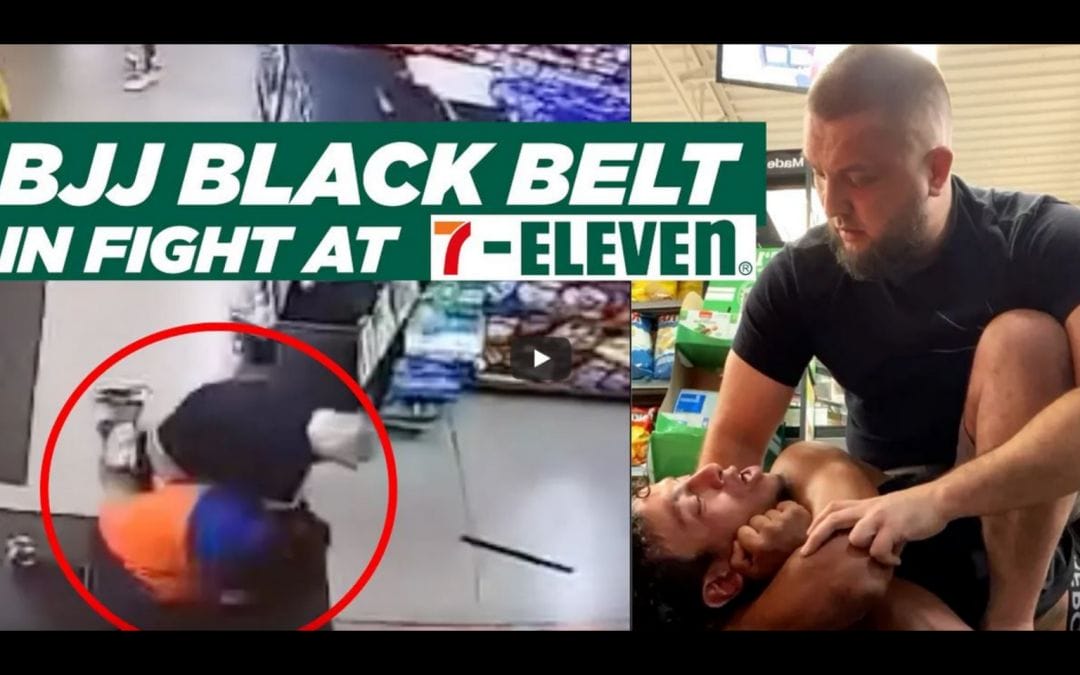 BJJ Black Belt Neutralized an attacker in a 7-11